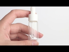 Frosted 5ml 10ml Empty Cosmetic Bottle Amber Dropper Round Face Serum Bottle