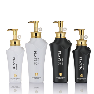 Toptan PET benzersiz hibiki siyah kylie kozmetik özel losyon paketleme altın pompalı şampuan şişesi