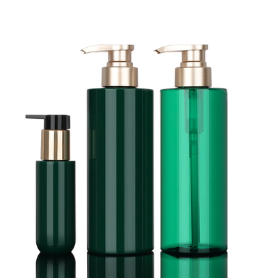 Lüks 16oz Yeşil Yuvarlak Kylie Cilt Temizle Vücut Hibiki Altın Pompalı 500ml Şampuan ve Saç Kremi Şişeleri