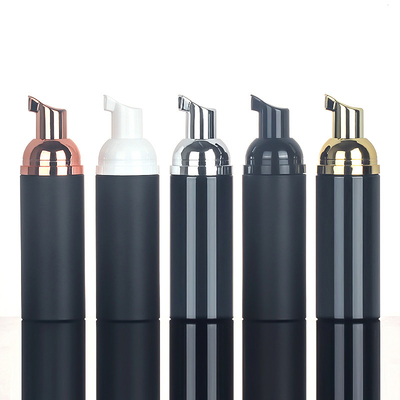Şeffaf Siyah 2 Oz Köpük Pompa Şişeleri 130mm Yükseklik 35.5mm Çap
