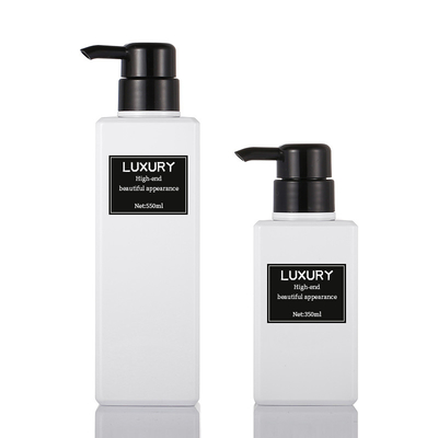 42mm Pompalı Boş Kozmetik Losyon Şişesi 200ml Kare Şekli 61mm Genişlik