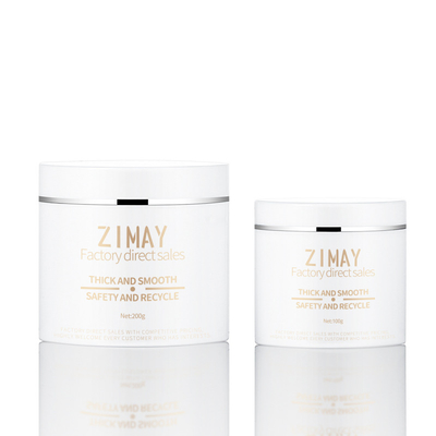 Vidalı Kapaklı Beyaz Pet Krem Ambalaj Kavanozu 100g Kapasite