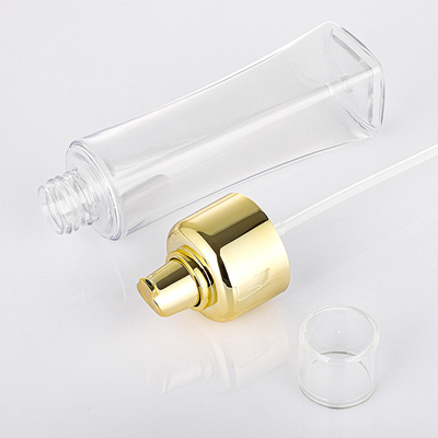 50ml 150ml Plastik Kozmetik Sprey Şişesi Altın Pres İnce Mist Pompa Püskürtücü