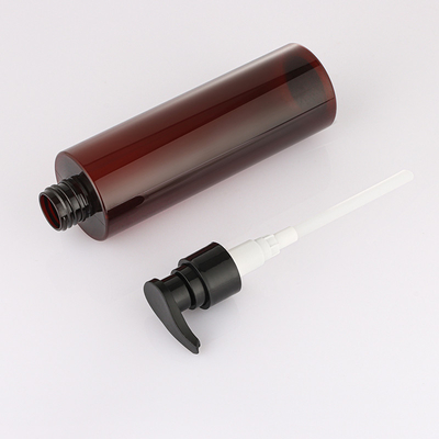 Yuvarlak Amber Şampuan Şişesi Pompa Püskürtücü 150ml 200ml 250ml Duş Jeli için