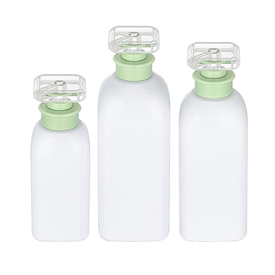 Doldurulabilir Özel 300ml 500ml 700ml Yeşil Saç Uzatma Plastik Vücut Yıkama Losyonu Duş Jeli Şişe