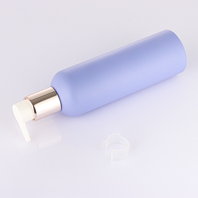 Çevre dostu PET 150ml 200ml 250ml 8 oz yeni stil buzlu menekşe vücut yıkama losyonu duş jeli altın pompalı şişe