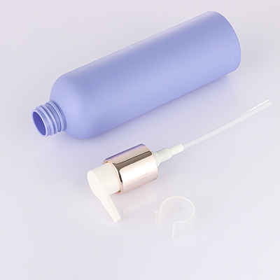 Çevre dostu PET 150ml 200ml 250ml 8 oz yeni stil buzlu menekşe vücut yıkama losyonu duş jeli altın pompalı şişe
