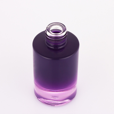 Yeni tasarım küçük ombre mor beyaz pompa 30ml boş serum kabı damlalıklı şişe