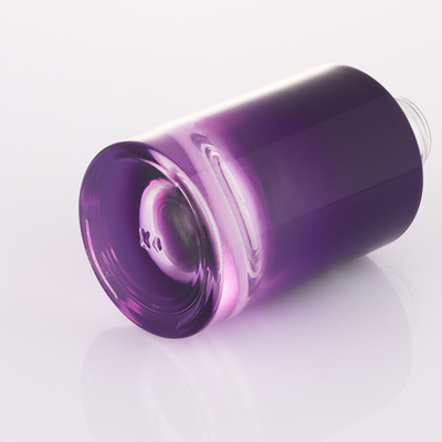 Yeni tasarım küçük ombre mor beyaz pompa 30ml boş serum kabı damlalıklı şişe