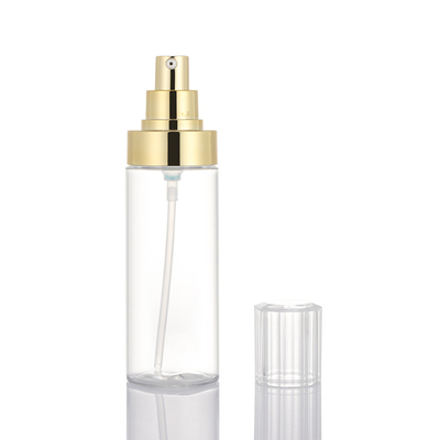 Yüksek kaliteli kozmetik parfüm şeffaf plastik losyon pompa şişesi 100ml 120ml 150ml