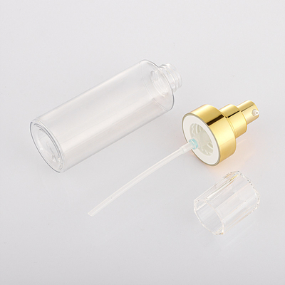 Yüksek kaliteli kozmetik parfüm şeffaf plastik losyon pompa şişesi 100ml 120ml 150ml