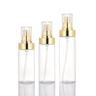 Yüksek kaliteli kozmetik parfüm şeffaf plastik losyon pompa şişesi 100ml 120ml 150ml