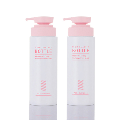500ml Kozmetik Losyon Şişesi PET Plastik Beyaz Jöle Mat Özel Özel Etiket