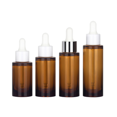 OEM ODM 50ml Kozmetik Damlalıklı Şişe Amber Uçucu Yağ Şişesi Ambalajı