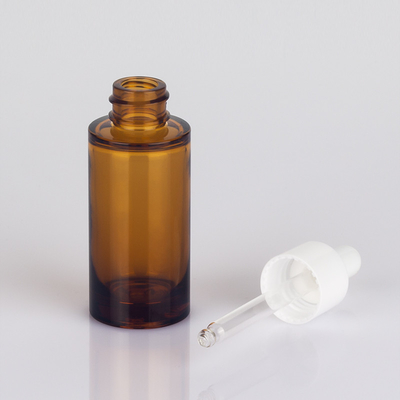 OEM ODM 50ml Kozmetik Damlalıklı Şişe Amber Uçucu Yağ Şişesi Ambalajı