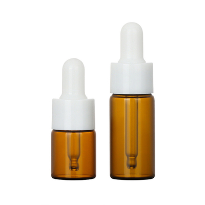 Gravür Kozmetik Damlalıklı Şişe 1oz Kapasiteli Amber Şeffaf Yuvarlak