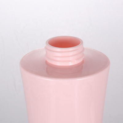 Toptan 350ml 500ml Lüks Pembe Kare Havasız Doldurulabilir Duş Jeli Boş Pompa Şişeleri Vücut Losyonu Kabı