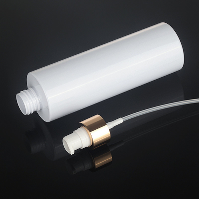 Toptan 120ml 200ml 250ml 500ml Yuvarlak Kozmetik Vücut Mist Atomizer Plastik Sprey Losyon Temizleme İçin Altın Üst Şişe