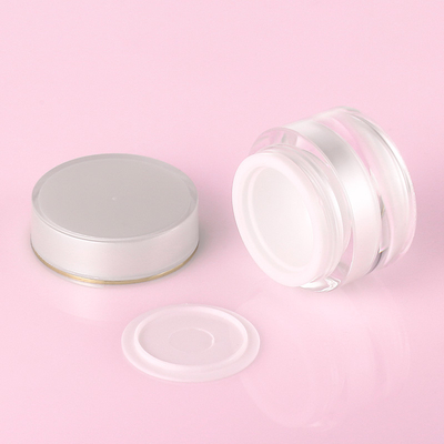10g 20g 30g Plastik Kozmetik Yüz Kremi Ambalajı Pembe Yuvarlak Pet Boş Kavanoz