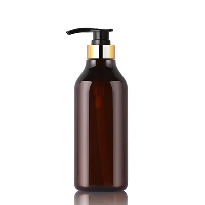Lüks Amber 200ml 300ml 350ml 400ml 1000ml Boston Vücut Losyonu Kozmetik Benzersiz Fantezi Şampuan Şişesi Altın Üst