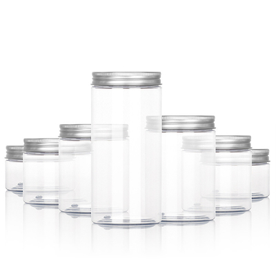 Kozmetik PET Malzeme Hava Geçirmez İçin Kapaklı 8oz Küçük Kaplar