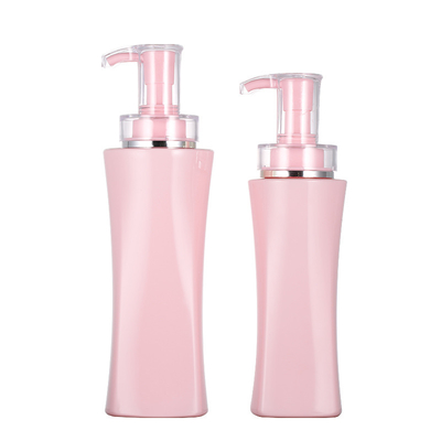 Boş 350ml 500 Ml Lüks Vücut Losyonu Ambalaj Duş Jeli Kabı Pembe Şampuan Şişeleri