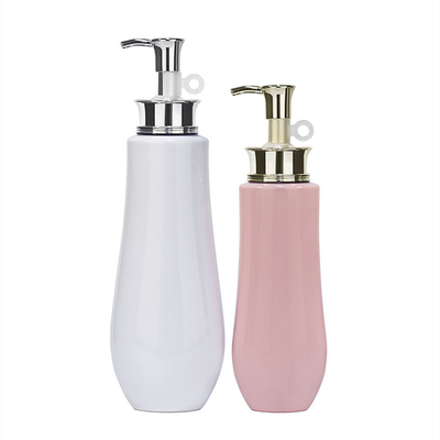 Altın Pompa Boş Sıvı Temizleyici Kozmetik Ambalaj Pet Squeeze 500ml Pembe Şampuan Şişesi