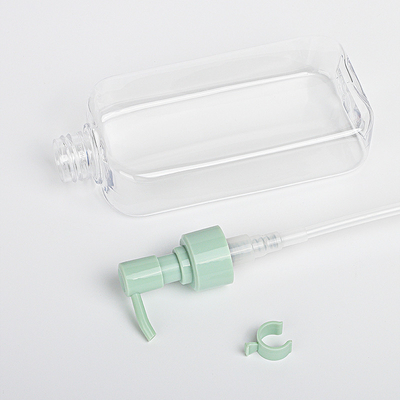 Temizle Boş Yuvarlak Vücut Losyonu Kozmetik Ambalaj Kapları Plastik Pompa Yüz Temizleme Yağı Şişesi