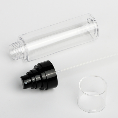 100ml Boş Şeffaf Plastik Sprey Şişesi, Kozmetik İçin Silindirik Sprey Şişesi