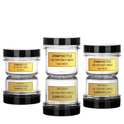 6oz Krem Ambalaj Kavanozu, Güzellik ürünleri için geri dönüştürülmüş plastik kaplar
