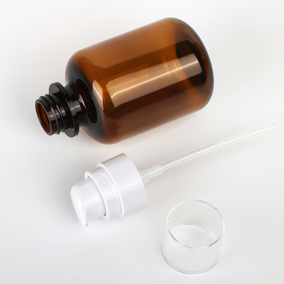 ODM Kozmetik Ambalaj Setleri, 60ml 90ml 130ml Amber Plastik Kozmetik Kavanozları