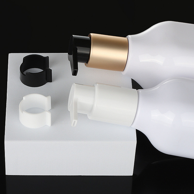 200ml 300ml 350ml 400ml Lüks Biyobozunur Benzersiz Kare Kozmetik Losyon Havasız Altın Pompa Şişesi