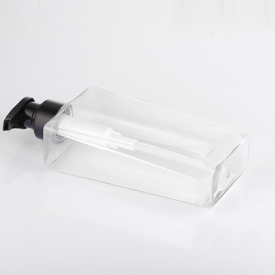 Geri Dönüşümlü 300ML 500ML Şeffaf Normal Normal Plastik Şampuan ve Saç Kremi Gövde Pompa Şişesi
