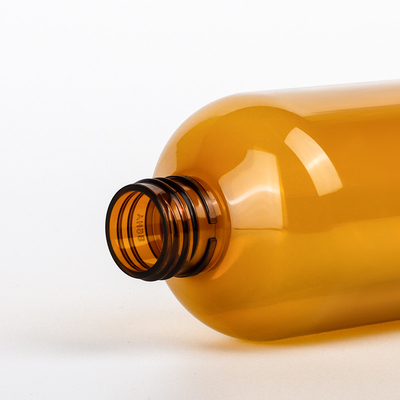 Boş 200ml 300ml Plastik Kozmetik Kapları Ambalaj Lüks Amber Şampuan Losyon Pompa Şişesi