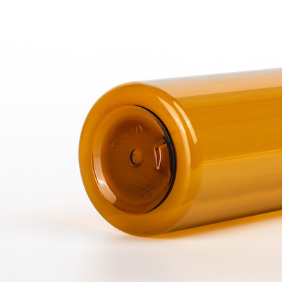 Boş 200ml 300ml Plastik Kozmetik Kapları Ambalaj Lüks Amber Şampuan Losyon Pompa Şişesi