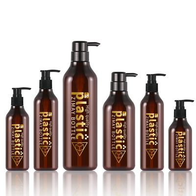 Pompa Çoklu Uygulama 1000ML ile Buzlu Amber Vücut Losyonu Şişesi