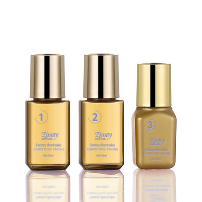 15ml Seyahat Boş Şişe Seti Altın Rengi OEM Cilt Bakımı İçin Mevcuttur