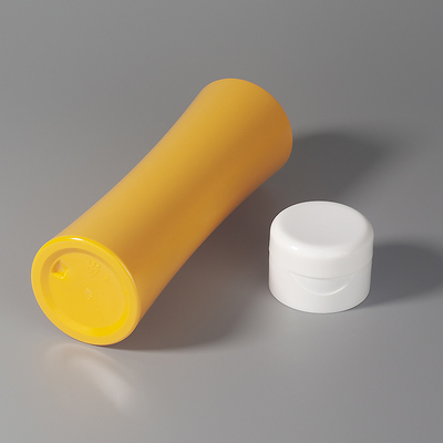 500ml Plastik Vidalı Şişeler Havasız Doldurulabilir Yeniden Kullanılabilir Sarı