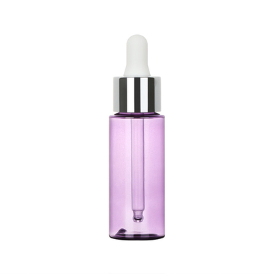 Kalın Plastik Damlalıklı Şişeler 30ml PET Plastik Malzeme Serigrafi