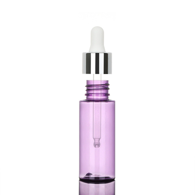 Kalın Plastik Damlalıklı Şişeler 30ml PET Plastik Malzeme Serigrafi