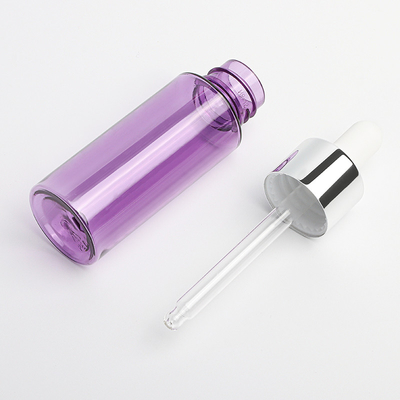 Kalın Plastik Damlalıklı Şişeler 30ml PET Plastik Malzeme Serigrafi