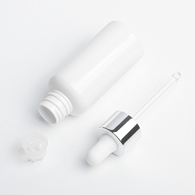 Esansiyel Yağ 34mm Çap için Gümüş Kozmetik Damlalıklı Şişe 50ml