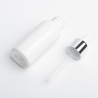 Esansiyel Yağ 34mm Çap için Gümüş Kozmetik Damlalıklı Şişe 50ml