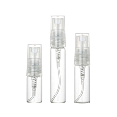 PET Mini Seyahat Boş Mist Sprey Şişeleri Parfüm Parfüm Temizle 2ml 3ml 5ml