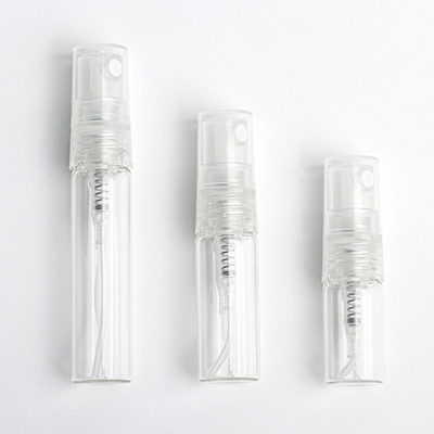 PET Mini Seyahat Boş Mist Sprey Şişeleri Parfüm Parfüm Temizle 2ml 3ml 5ml