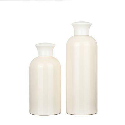 Kozmetik Plastik Toner Şişesi 300ml 350ml Şeffaf Yuvarlak Plastik Şişe